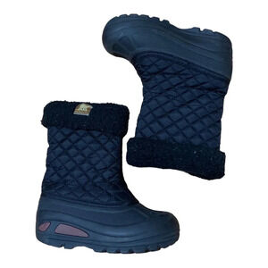 Sorel quilted black snow boot size 10
